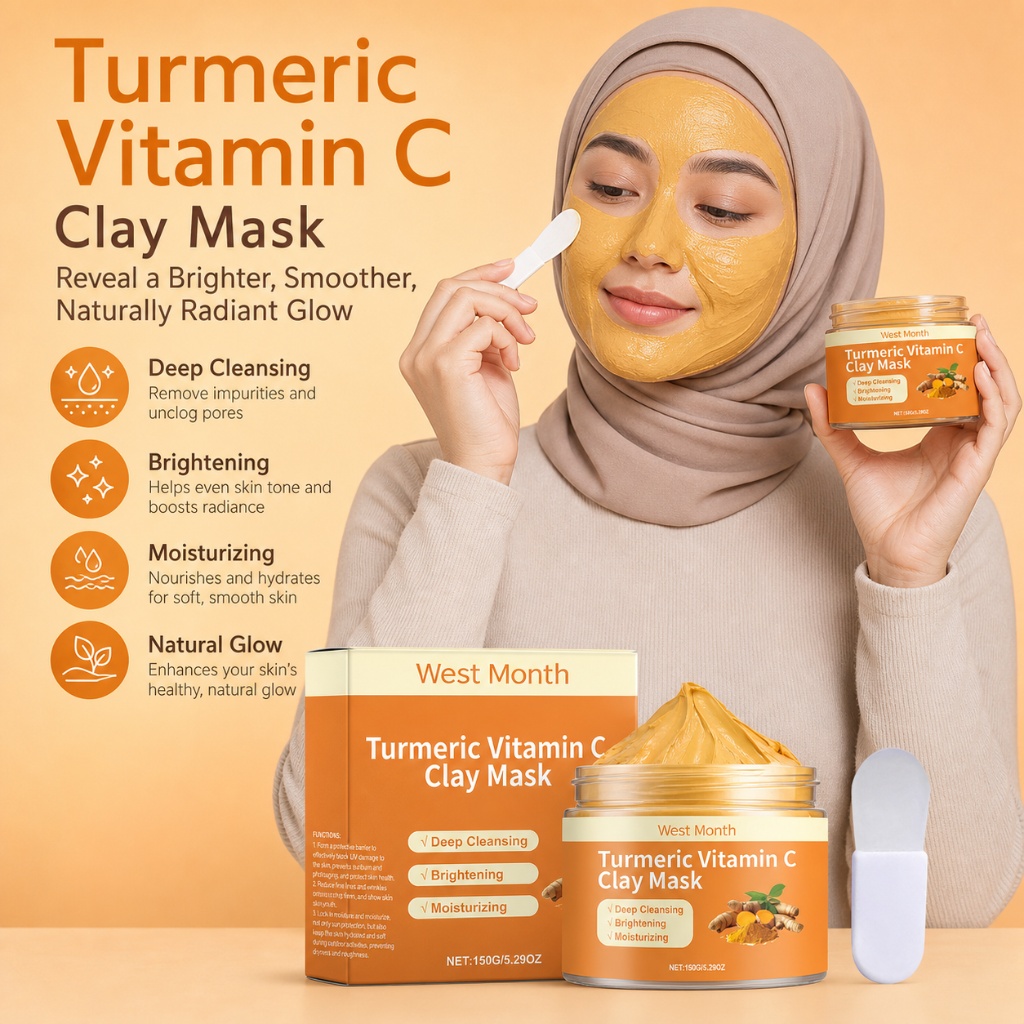Turmeric Vitamin C Clay Mask B - огляд і ціна Mud Mask Kaolin