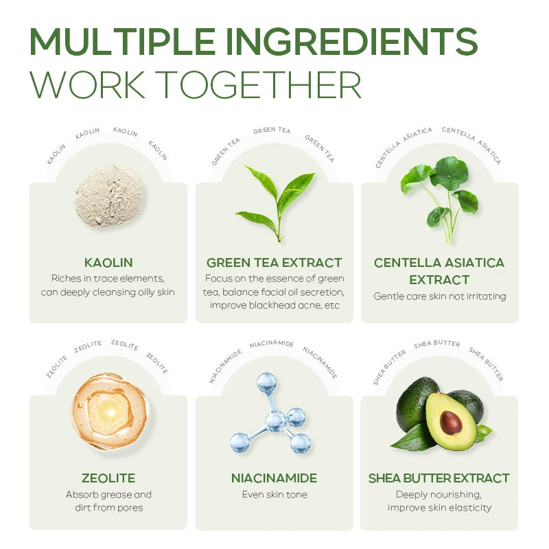 Green Tea Face Deep Cleaning M - огляд і ціна Mud Mask Kaolin