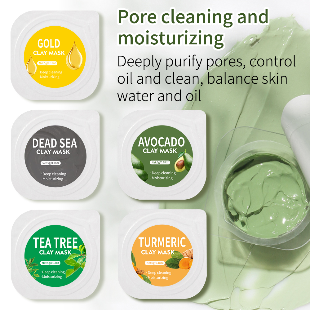 5g*10pcs Clay Mud Mask Set Hya - огляд і ціна Mud Mask Kaolin
