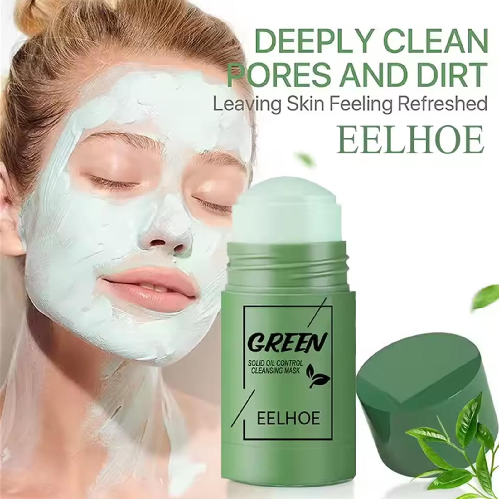 Green Tea Cleansing Solid Face - огляд і ціна Mud Mask Kaolin