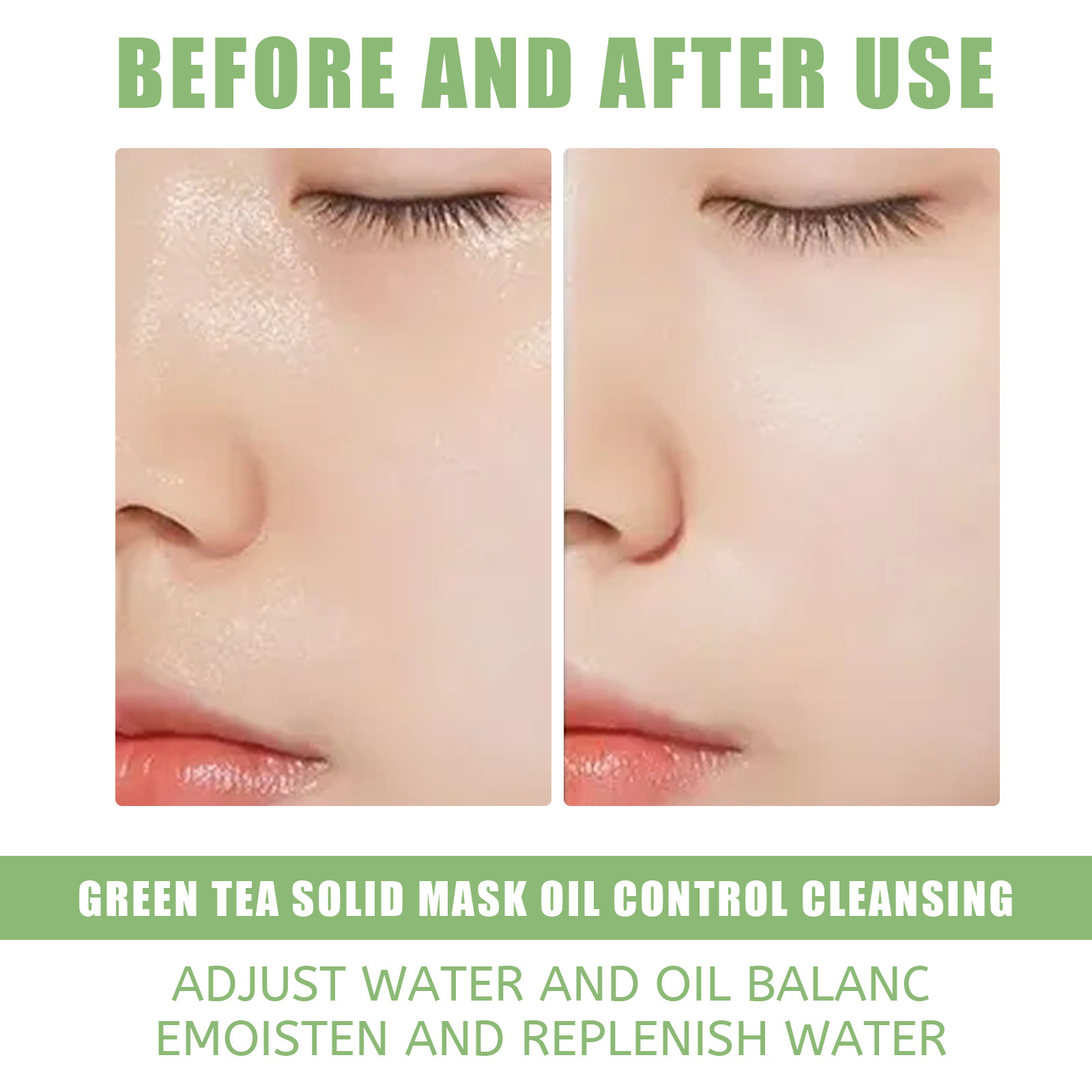 Green Tea Cleansing Solid Face - огляд і ціна Mud Mask Kaolin