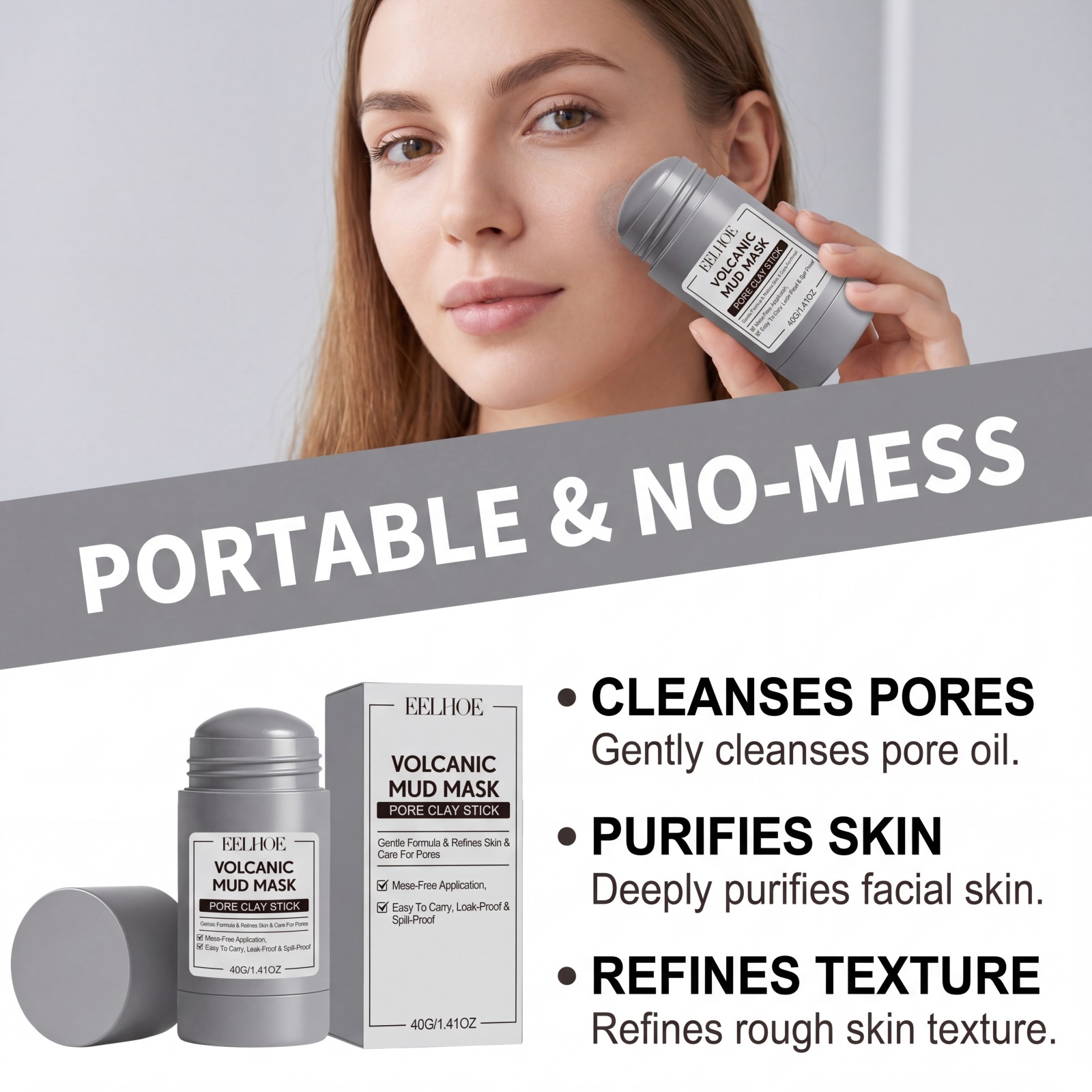 Volcanic Mud Mask Stick Deeply - огляд і ціна Mud Mask Kaolin